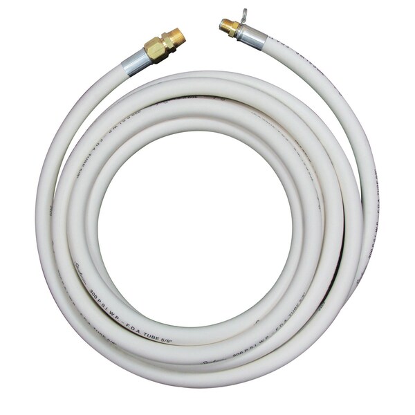 Hose Premium Wrapped White 3/4" Mnpt X 5/8" Swivel Adapter 50 Ft.